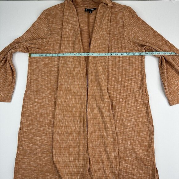 B Collection By Bobeau Women's Orange Ellen Waterfall Ribbed Cardigan Sweater‎ M - Picture 10 of 15